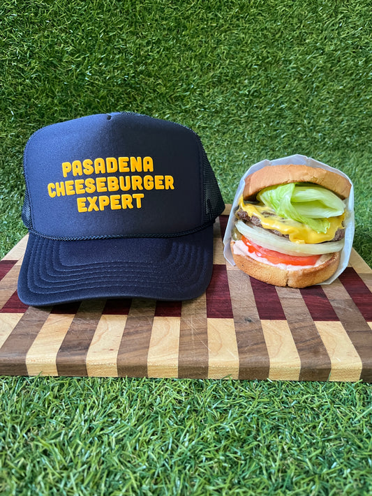 Pasadena Cheeseburger Expert Trucker Hat