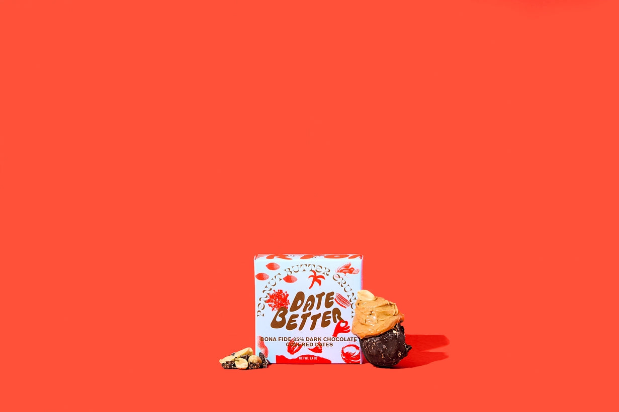 Peanut Butter Crunch Chocolate Covered Dates